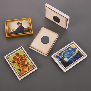 Imanes de resina para nevera, decoraciones tridimensionales de pinturas mundialmente famosas, pegatinas magnéticas de óleo, culturales y de <span class=keywords><strong>Van</strong></span> <span class=keywords><strong>Gogh</strong></span> - Product Image 4