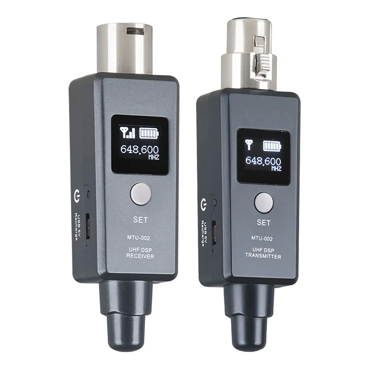 Bộ Chuyển Đổi Bộ Phát Loa Xlr Không Dây UHF Chuyên Nghiệp Micrô Kỹ Thuật Số UHF Có Dây Sang Bộ Phát Âm Thanh Không Dây