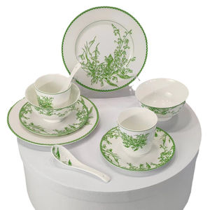 ชุดช้อนจานแบนทรงชามสไตล์ยุโรปชุดเครื่องใช้บนโต๊ะอาหาร10ชิ้นแบบ2คนหรูหราน้ำหนักเบาพร้อมกล่องของขวัญ - Product Image 1