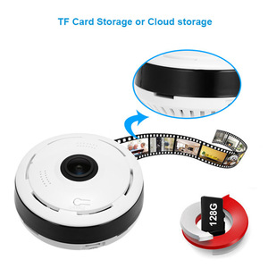 Mini caméra 1080P 2,75 pouces <span class=keywords><strong>V380</strong></span> Pro 360 °   Caméra IP WiFi panoramique fisheye, intérieure, sans fil, audio bidirectionnel, détection de mouvement, OEM ODM - Product Image 4
