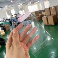 Sacs en plastique transparents autocollants avec trou de suspension pour cartes, pochettes d'emballage en plastique OPP transparentes à fermeture hermétique