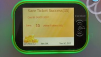 Lecteur de cartes RFID en plastique, espagnol, 1 an, effet lumineux brillant, haute performance, terminal de paiement par carte, système de gestion d'arcade