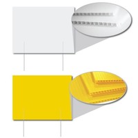Feuilles de plastique cannelées blanches de 4mm Coroplast Panneau d'affichage en plastique ondulé Panneau de signalisation de 4x8 verges Feuille de coroplast