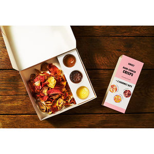 Boîte en papier pour emballage alimentaire <span class=keywords><strong>avec</strong></span> compartiments, pour chips, trempettes, plateaux de dégustation, recettes de trempettes pour chips de pommes de terre, <span class=keywords><strong>avec</strong></span> logo personnalisé - Product Image 3