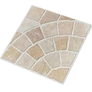 Stone-Look Tile Multicolour Slate Outdoor Tile 40 x 40 cm grey rust porcelain outdoor floor tile for balcony porch yard