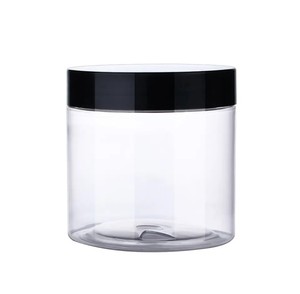 2 Oz 4 Oz 8 Oz 12 Oz Custom Logo Food Grade Doorzichtige Plastic Opbergpot Voor Huisdieren Plastic Cosmetische Pot