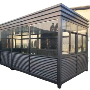 Poste de Garde en Structure Acier, Design Moderne, Cadre en Acier Léger, Cabine de Sécurité Mobile Extérieure - Product Image 1