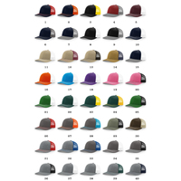 Casquettes de camionneur en maille personnalisé, chapeau blanc avec Logo personnalisé 100 qmc