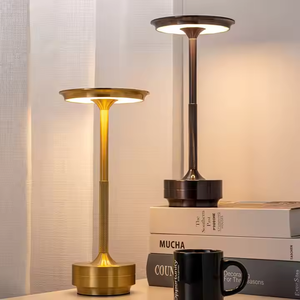 Hiện đại sang trọng <span class=keywords><strong>LED</strong></span> đèn bàn nhỏ với cơ thể nhôm E26 bóng đèn cơ sở Pin tính năng sạc cho khách sạn nhà hàng bán buôn - Product Image 2