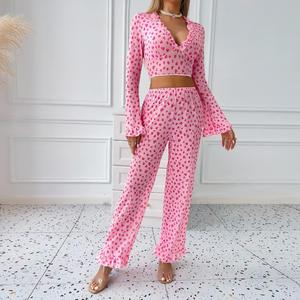 Nuovo <span class=keywords><strong>Pigiama</strong></span> Sexy Europeo e Americano con Scollo Profondo a V e Motivo a Cuore in Rete - Product Image 3