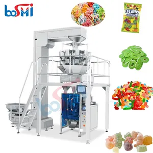 Machine à friser automatique, 20 sachets, emballage de bonbons, gommes "ours", sachets à bonbons