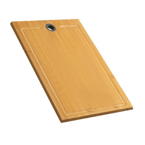 Tabla de Cortar de Bambú de Cuatro Lados Rectangular con Asa, Tabla de Cortar Antibacteriana para Uso en la Cocina - Product Image 1