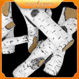 Troncos Falsos de Fibra Cerámica de Abedul para Decoración de Chimeneas de Gas y Uso a Altas Temperaturas - Product Image 4