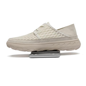 Baskets décontractées en cuir véritable et maille respirante pour homme, double usage hiver/printemps/automne/été, fabriquées à la main, chaudes et confortables - Product Image 3