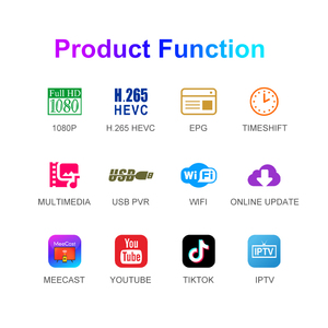 Receptor de Satélite Digital FHD265+ DVB-S2 H.265 1080P con Wi-Fi Integrado, <span class=keywords><strong>TV</strong></span> BOX, Free AirDec CAS BISS PVU GX6605H DVB2IP DLNA - Product Image 2