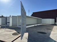 Conteneur d'expédition industriel de 40 pieds à porte latérale entièrement ouverte pour le stockage de marchandises, fourni par l'usine
