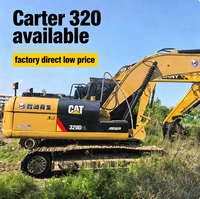 Excavatrice Caterpillar d'occasion 320D2L, modèles 320, 323, 330, 336, 349, puissante pour l'Asie centrale
