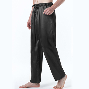 Alta qualità da <span class=keywords><strong>uomo</strong></span> estate <span class=keywords><strong>uomo</strong></span> <span class=keywords><strong>pigiama</strong></span> in raso di seta pantaloni corti e lunghi <span class=keywords><strong>pigiama</strong></span> pantaloni Lounge morbidi pantaloni del <span class=keywords><strong>pigiama</strong></span> - Product Image 2