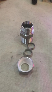 Stainless Steel 304 <strong>Double</strong> Ferrule Compression Fittings 1/8'' Tee Pipe <strong>Adapter</strong> 3 <strong>Way</strong> Connector Smooth Surface Treatment - Product Image 2