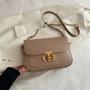 2024 Twinkle Vintage Modieuze Kleine Vierkante Schoudertas Dames PU Leer Waterafstotend Anti-Diefstal Rits Sluiting - Product Image 1