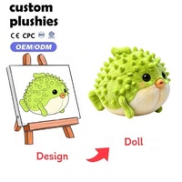 Peluche personnalisée d'animal marin, jouet en peluche doux, mascotte OEM ODM avec logo, pour cadeau promotionnel, vente en gros, marketing de marque, souvenir