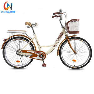 Bicicleta Urbana Clásica Retro de Una Velocidad con Cuadro de Aluminio y Horquilla de Acero de 26 Pulgadas <span class=keywords><strong>para</strong></span> <span class=keywords><strong>Mujer</strong></span> - Product Image 3