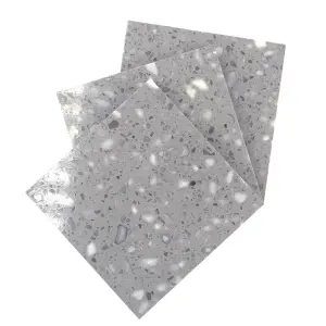 BOTON STONE Grey Artificial Terrazzo Marble Stone for Flooring Slab