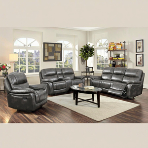 Sofá Seccional Reclinable de Diseño Americano, Modelo 321, en Cuero Sintético, Extensible y Giratorio, para Sala de Estar, Villas y Centros Comerciales - Product Image 6