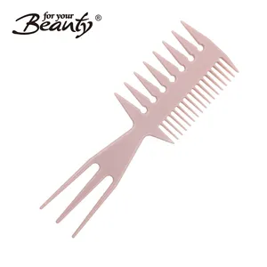3 In 1 Professional Teasing Comb Dye Comb Pic Hair Wide Teeth Comb