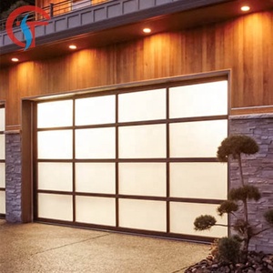 <span class=keywords><strong>Porte</strong></span> <span class=keywords><strong>de</strong></span> <span class=keywords><strong>garage</strong></span> coulissante en verre <span class=keywords><strong>avec</strong></span> panneau en plexiglas givré et <span class=keywords><strong>porte</strong></span> <span class=keywords><strong>piétonne</strong></span> - Product Image 2