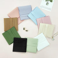 Pochette à bijoux carrée en similicuir velours avec rabat, pour boucles d'oreilles et colliers, anti-poussière, anti-humidité, anti-rayures, sac cadeau pour bijoux