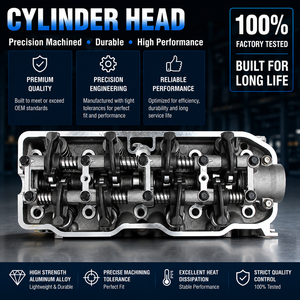 ฝาสูบเครื่องยนต์ MD099086 2.0L Sohc <span class=keywords><strong>8V</strong></span> ทำจากอะลูมิเนียมสำหรับ Mitsubishi L200 L300 Express Delica <span class=keywords><strong>4G63</strong></span>เบนซิน - Product Image 1