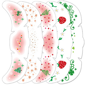 Tatuaggi temporanei di carta viso di natale per bambini-Eco-friendly fiocchi di neve impermeabili alberi lentiggini adesivi del <span class=keywords><strong>tatuaggio</strong></span> natale - Product Image 1