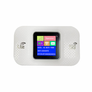 Bộ định tuyến không dây LTE di động 4G với màn hình màu LCD tối đa 300Mbps tốc độ dữ liệu Lan Wifi có thể cắm thẻ qua biên giới Mifi di động - Product Image 1