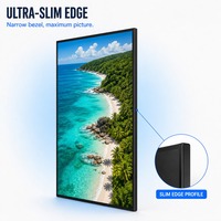 Écran tactile IR 4K de 49 pouces, écran LCD à cadre ouvert 3840x2160 avec HDMI VGA DVI DP USB, pour kiosque, armoire de jeu
