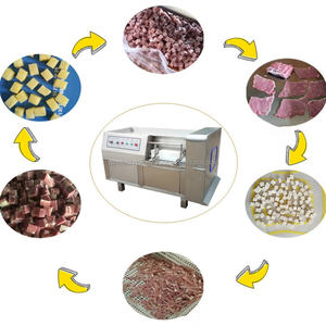 Machine de découpe de cubes de viande de bœuf congelés avec engrenage moteur pour restaurants Machine de découpe de cubes de viande de porc congelés - Product Image 2