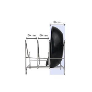 Stainless Steel Double Tier Waterproof Towel <b>Rack</b> Standing Kitchen Storage Holder with Modern Design - Product Image 5