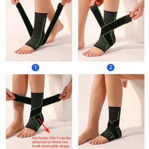 Huyo Adjustable <b>Ankle</b> <b>Support</b> Compression <b>Ankle</b> <b>Brace</b> Nylon Knitted Gym Bandage <b>Ankle</b> Strap OEM - Product Image 4