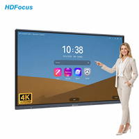 Pizarra Interactiva de 55, 65, 75 y 86 Pulgadas, 4K, Pantalla Táctil IR de 20 Puntos, Sistema Operativo Dual, Pantalla Digital para Salas de Reuniones y Aulas