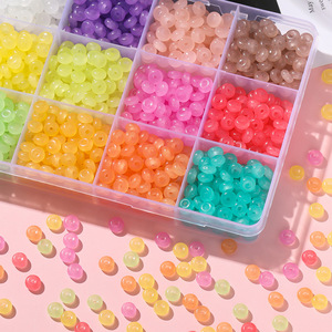 Diy Glass Imitation Jade Beads Small Size For Jewelry Making Accessories Wholesale - Product Image 1