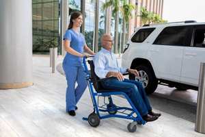 Servicio VIP Silla de ruedas de transporte de servicio pesado Sillas de ruedas de aeropuerto para un equipo de rehabilitación de viaje fácil de acera a puerta - Product Image 4