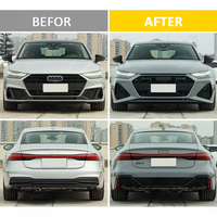 Prix compétitif 2019-2023year Car Bumper Grille Rear Diffuser Exhaust Tips Bodykit Pour Audi A7 Upgrade to RS7 Style Body Kit