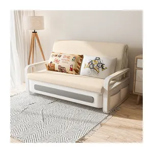 Muebles de dormitorio cama plegable con ruedas sofá cama con colchón en Venta caliente