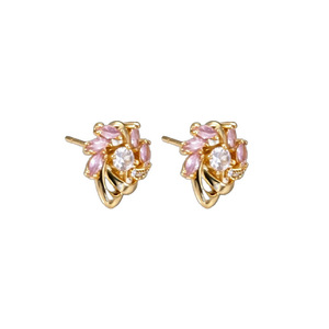 Geometric Zircon Stud <b>Earrings</b> Gold Color Cartilage <b>Piercing</b> Jewelry Fashion Accessory - Product Image 4