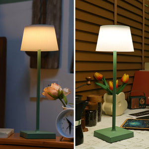 Aigostar Cordless USB lampada da tavolo ricaricabile 3 modalità colore lampada da tavolo dimmerabile Touch con luce notturna ABS corpo per uffici - Product Image 5