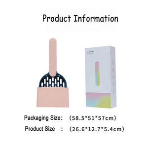 Nuevo Diseño de Juego de Recogedor de Arena para Gatos, ABS, 5 Colores, Pala de Arena para Gatos de Plástico de Gran Tamaño con Soporte - Product Image 4