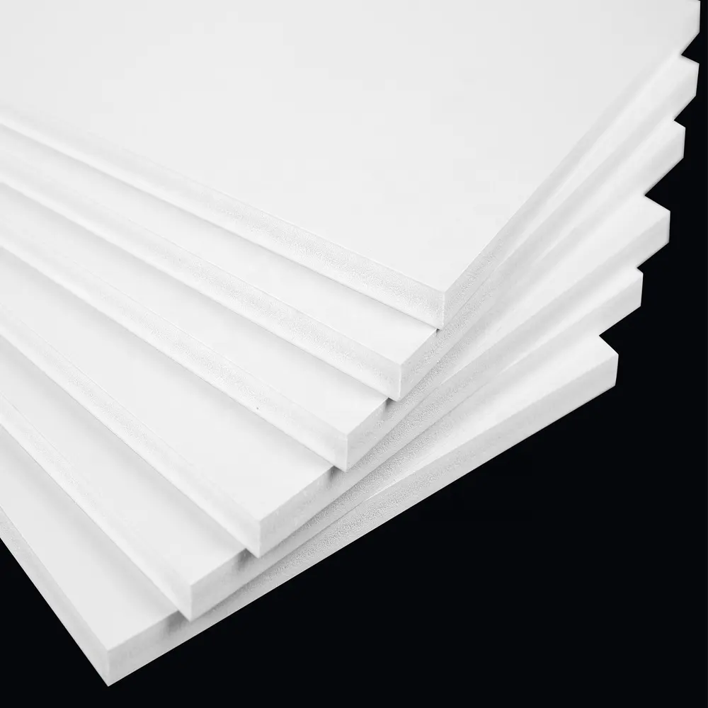 High Density 12mm White Colored PVC Foam Board Laminated PVC Foam Core Sheet