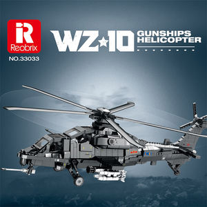 Nouvelle série WZ-10 Black Hawk Commando Helicopter Model Blocks Building for Children DIY Set - Product Image 2