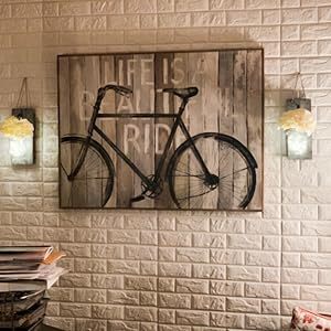 Decoración de la pared del hogar Interior papel pintado de espuma PE impermeable pelar y pegar DIY panel de pared de ladrillo 3D autoadhesivo para sala de estar - Product Image 3