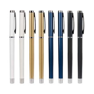 Bolígrafos de Metal con Rodillo, Negros, Elegantes, Profesionales, con Logotipo Personalizado de Lujo Ejecutivo Permanente, con Detalles en Latón - Product Image 1